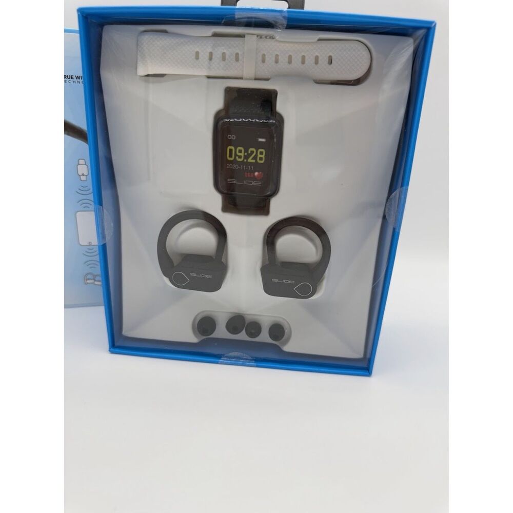 Slide Fitness Tracker and True Wireless Earbuds with Bluetooth - Picture 6 of 8